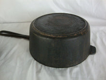 Load image into Gallery viewer, Vintage Cast Iron 4 Quart Long Handle Cook Pot with Cast Iron Lid Unrestored
