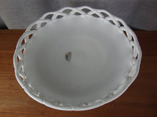 Load image into Gallery viewer, Vintage Old Colony White Milk Glass Cutout Pedestal Compote Bowl Dish
