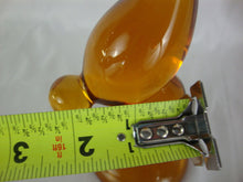 Load image into Gallery viewer, Vintage LE Smith Amber Glass Long Tailed Bird Figurine
