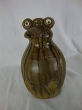 Load image into Gallery viewer, Billy Joe Craven Signed Folk Art Ugly Bird Bug Penguin Face Jug
