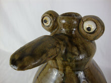 Load image into Gallery viewer, Billy Joe Craven Signed Folk Art Ugly Bird Bug Penguin Face Jug
