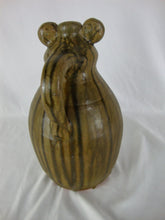 Load image into Gallery viewer, Billy Joe Craven Signed Folk Art Ugly Bird Bug Penguin Face Jug
