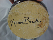 Load image into Gallery viewer, Marvin Bailey Signed Folk Art Metallic Grey Ugly Face Jug
