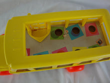 Load image into Gallery viewer, 1965 Fisher Price Little People #192 School Bus Pull Toy
