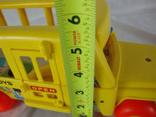 Load image into Gallery viewer, 1965 Fisher Price Little People #192 School Bus Pull Toy
