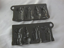 Load image into Gallery viewer, Vintage John Wright USA Cast Iron Holiday 4 Shapes Chocolate Candy Mold
