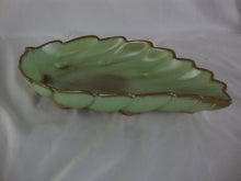 Load image into Gallery viewer, Frankoma 226 Plainsman Prairie Green 12&quot; Footed Leaf Bowl Dish
