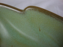 Load image into Gallery viewer, Frankoma 226 Plainsman Prairie Green 12&quot; Footed Leaf Bowl Dish
