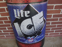 Load image into Gallery viewer, Vintage Miller Lite Ice Metal 6 Foot Bottle Distributor Sign
