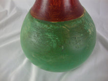 Load image into Gallery viewer, 1930&#39;s Weller Pottery Primitive Style Green/Red Vase Water Jug
