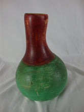 Load image into Gallery viewer, 1930&#39;s Weller Pottery Primitive Style Green/Red Vase Water Jug
