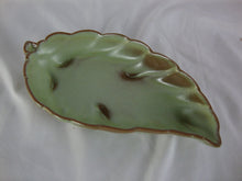 Load image into Gallery viewer, Frankoma 225 Plainsman Prairie Green 9&quot; Footed Leaf Bowl Dish
