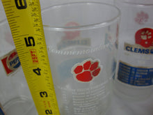 Load image into Gallery viewer, 1974 Pepsi Clemson Football Undefeated Season Clear Glass Tumblers Set of 5
