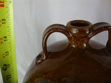 Load image into Gallery viewer, Marvin Bailey Signed Folk Art Pottery Brown Bearded Large Ugly Face Jug Double Handle
