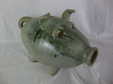 Load image into Gallery viewer, Billy Joe Craven Signed Folk Art Pig Face Jug Pottery Coin Bank
