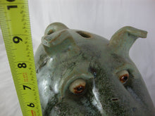 Load image into Gallery viewer, Billy Joe Craven Signed Folk Art Pig Face Jug Pottery Coin Bank
