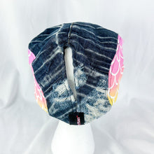 Load image into Gallery viewer, Medium FlutterMaus Ponytail Hole Denim Mermaid Flat Cap
