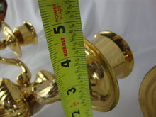 Load image into Gallery viewer, Vintage Brass Georgian Style Double Arm Candle Sconces Pair of 2
