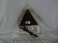 Load image into Gallery viewer, 1983 Blatz Light Beer Plexi &amp; Plastic Triangle Lighted Bar Beer Electric Sign
