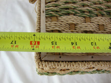 Load image into Gallery viewer, Vintage Penney&#39;s Japan Large Woven Sewing basket with Lid and Swing Handle
