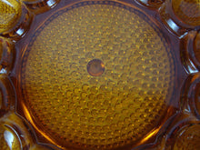 Load image into Gallery viewer, Vintage Indiana Amber Glass 15 Deviled Egg Serving Plate Platter Hobnail
