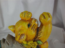 Load image into Gallery viewer, Vintage Taiwan Cast Iron Three Kittens Door Stop
