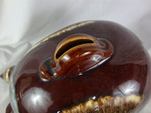 Load image into Gallery viewer, Vintage Hull USA 197 Brown Aqua Drip Glaze Pig Coin Piggy Bank
