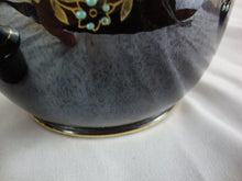 Load image into Gallery viewer, Vintage Sudlow England Brown Handpainted Floral Bead Ceramic Teapot
