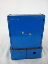 Load image into Gallery viewer, Vintage Uncle Sam&#39;s Blue Tin Cash Register Mechanical Coin Bank
