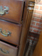 Load image into Gallery viewer, Vintage Leonardo Furniture Mahogany Shell Detail Eight Drawer Dresser
