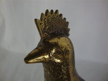 Load image into Gallery viewer, Vintage Solid Brass Body Country Rooster Bird Figurine
