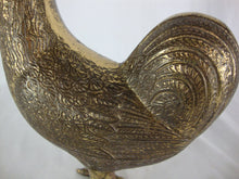 Load image into Gallery viewer, Vintage Solid Brass Body Country Rooster Bird Figurine
