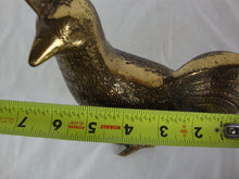 Load image into Gallery viewer, Vintage Solid Brass Body Country Rooster Bird Figurine
