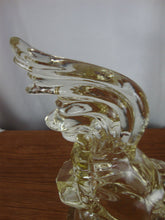 Load image into Gallery viewer, Vintage Clear Glass Tail Up Rooster Figurine
