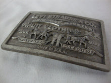 Load image into Gallery viewer, 1976 Bergamot Brass Works Levi Strauss &amp; Co. Metal Belt Buckle
