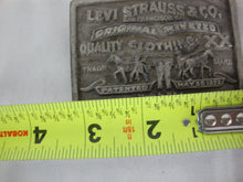 Load image into Gallery viewer, 1976 Bergamot Brass Works Levi Strauss &amp; Co. Metal Belt Buckle
