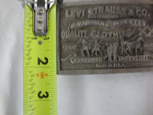 Load image into Gallery viewer, 1976 Bergamot Brass Works Levi Strauss &amp; Co. Metal Belt Buckle
