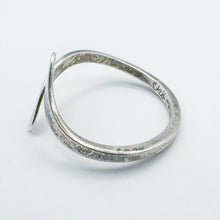 Load image into Gallery viewer, Vintage Sterling Silver Adjustable Flat Ends Ring, Size 7.75
