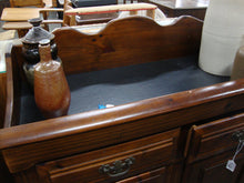 Load image into Gallery viewer, Vintage Young Hinkle Plymouth Pine Dry Sink Storage Cabinet
