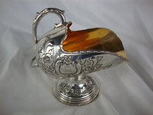 Load image into Gallery viewer, Vintage Raimond Silverplate Floral Scrollwork Sugar Scuttle with Gold Wash Interior
