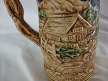 Load image into Gallery viewer, Vintage Japan Bar Cabin Scene Musical Drinking Stein with Lid
