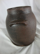 Load image into Gallery viewer, Vintage Folk Art Pottery Brown Small Butter Churn with Lid
