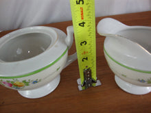 Load image into Gallery viewer, Vintage Noritake Handpainted Creamer and Sugar Bowl with Lid Set
