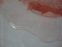 Load image into Gallery viewer, Vintage Heisey Pink Depression Glass Ribbed Pedestal Bowl
