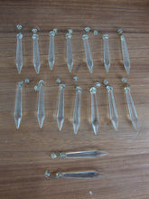 Load image into Gallery viewer, Vintage Chandelier Crystal Drops with Top Bead Lot of 16
