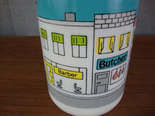 Load image into Gallery viewer, Vintage Carlton Glass White Milk Glass Milk Bottle with City Scene Motif
