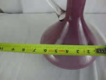 Load image into Gallery viewer, Vintage Empoli Lilac Cased Glass Clear Handle Ewer Pitcher
