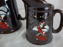 Load image into Gallery viewer, Vintage Farmhouse Country Ceramic Rooster Pancake Pitchers Set of 3
