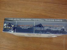 Load image into Gallery viewer, 1998 Fleer Skybox Metal Universe NFL Trading Cards New Sealed Box 200 Card Total
