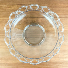 Load image into Gallery viewer, Vintage Imperial Glass Clear Glass Crochet Lace Rim Bowl
